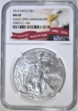 2016 AMERICAN SILVER EAGLE NGC MS-69