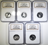 5 2004-S SILVER STATE QUARTERS  NGC PF-69 UC