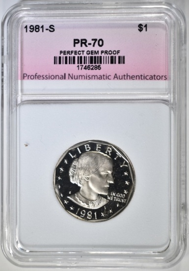 1981-S TYPE-2 SBA DOLLAR PNA PERFECT GEM PR