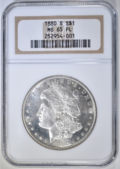 1880-S MORGAN DOLLAR NGC MS-65 PL