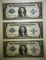 3 1923 $1 SILVER CERTIFICATES