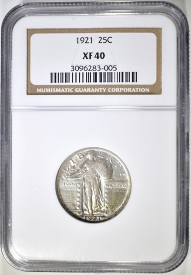 1921 STANDING LIBERTY QUARTER NGC XF-40