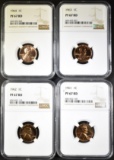 1961-64 LINCOLN CENTS NGC PF-67 RED