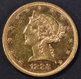 1886 GOLD $5 LIBERTY  NICE BU PROOF LIKE