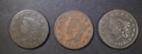 LOT OF 3 LARGE CENTS