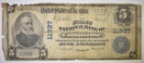 1902 $5 FIRST NATIONAL BANK OF COLLINSVILLE