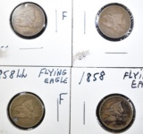 LOT OF 1858 FLYING EAGLE CENTS