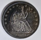 1873-S SEATED LIBERTY HALF DOLLAR AU/BU COLOR