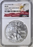 2016 AMERICAN SILVER EAGLE NGC MS-69