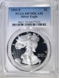 1993-P ASE PCGS PR-70 DCAM SPOT FREE!