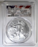 2016-W BURNISHED SILVER EAGLE  PCGS SP-69