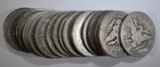 ROLL MIXED DATE BARBER HALF DOLLARS