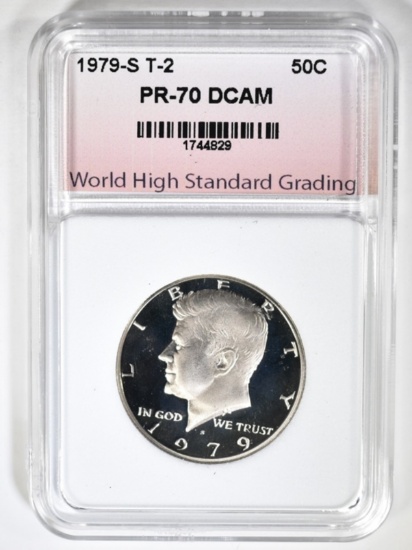 1979-S T-2 KENNEDY HALF, PERFECT GEM PROOF DCAM