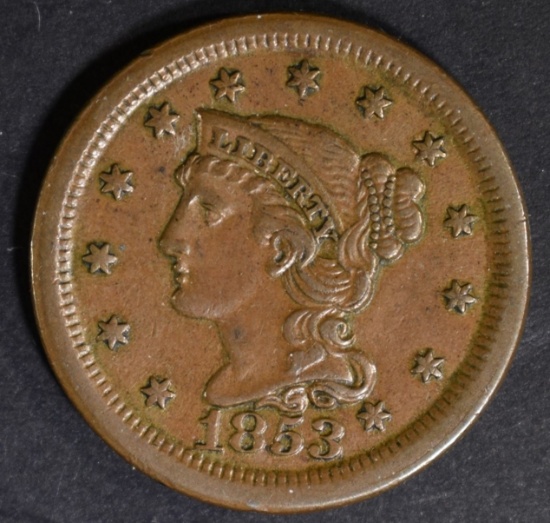 1853 LARGE CENT AU