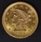 1898 $2.5 GOLD LIBERTY BU