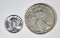 LOT OF 2 TYPE COINS: