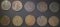 LOT OF 10 LARGE CENTS