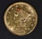 1879 $2.5 GOLD LIBERTY CH BU