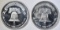 2-ONE OUNCE .999 SILVER LIBERTY ROUNDS