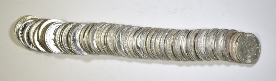 ROLL OF BU MIXED 1964 & 64-D ROOSEVELT DIMES