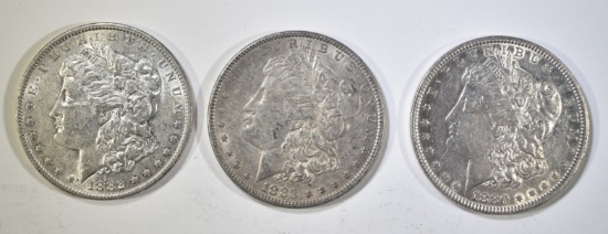 1880, 1882-O & 1883 NICE CIRC MORGAN DOLLARS