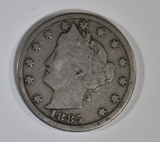 1885 LIBERTY NICKEL VG