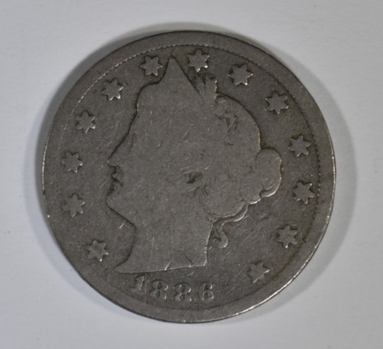 1886 LIBERTY NICKEL  GOOD