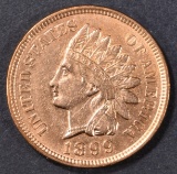 1899 INDIAN HEAD CENT  CH BU RED