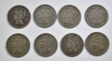 8- 3-CENT NICKELS: