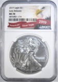 2019 SILVER EAGLE NGC MS-70 EARLY RELESES