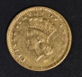 1873 T-3 $1 GOLD AU