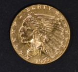 1926 $2.5 GOLD INDIAN AU/BU