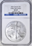 2007 SILVER EAGLE NGC MS-69 EARLY RELEASES