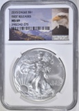 2015  SILVER EAGLE NGC MS-69 EARLY RELEASES