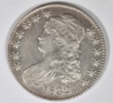 1832 BUST HALF DOLLAR AU/BU