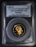1988-W OLYMPIC $5 GOLD PCGS PR-69 DCAM