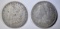 1880 & 81 MORGAN DOLLARS  XF