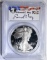 1989-S SILVER EAGLE PCGS PR-69 DCAM EDMOND MOY