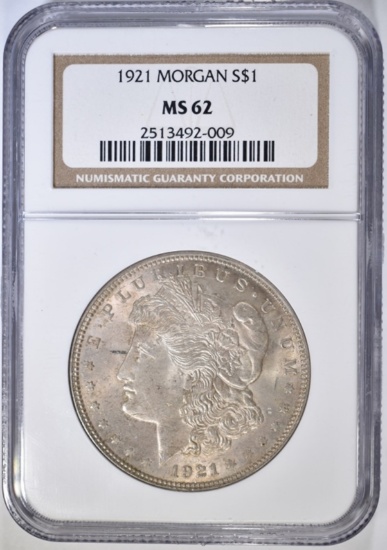 1921 MORGAN DOLLAR ICG MS-62