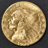 1925-D $2.5 GOLD INDIAN  CH BU
