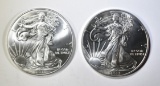 2-2013 BU AMERICAN SILVER EAGLES