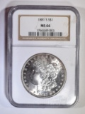 1881-S MORGAN DOLLAR NGC MS-66