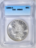 1888-O MORGAN DOLLAR ICG MS-65