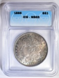 1886 MORGAN DOLLAR  ICG MS-65