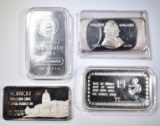 (4) 1 OZ SILVER BARS