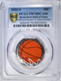 2020-S BASKETBALL HALL OF FAME 50C PCGS PR-70 DCAM