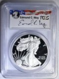 2013-W SILVER EAGLE PCGS PR-69 DCAM EDMOND MOY