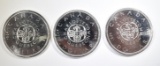 3-1964 CANADIAN SILVER DOLLARS