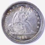 1838 SEATED LIBERTY QUARTER AU