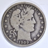 1909-O BARBER HALF DOLLAR FINE